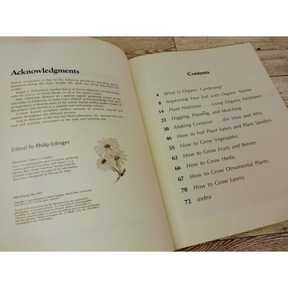 Lot of 2 - Vtg 1970s - Vegetable Gardening / Organic Gardening - Sunset Books PB - Picture 15 of 16